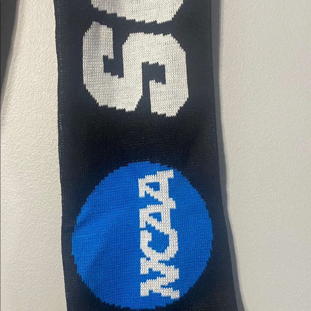 Wilson Blue, Black and White Soccer Scarf 69 inches Long